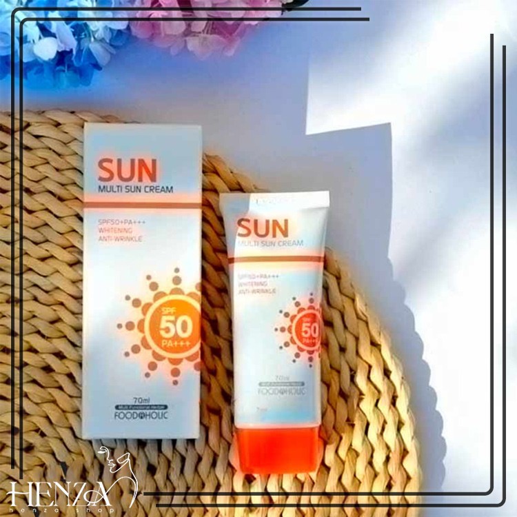 کرم ضد آفتاب چندکاره مولتی سان کریم فوداهولیک +++Foodaholic Multi Sun Cream SPF 50 + PA 