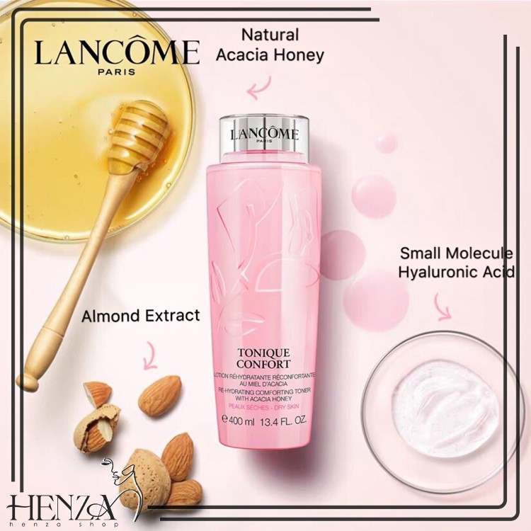 تونر آبرسان پوست مدل کانفورت لانکوم Lancôme Tonique Confort Re Hydrating Comforting Toner with Acacia Honey